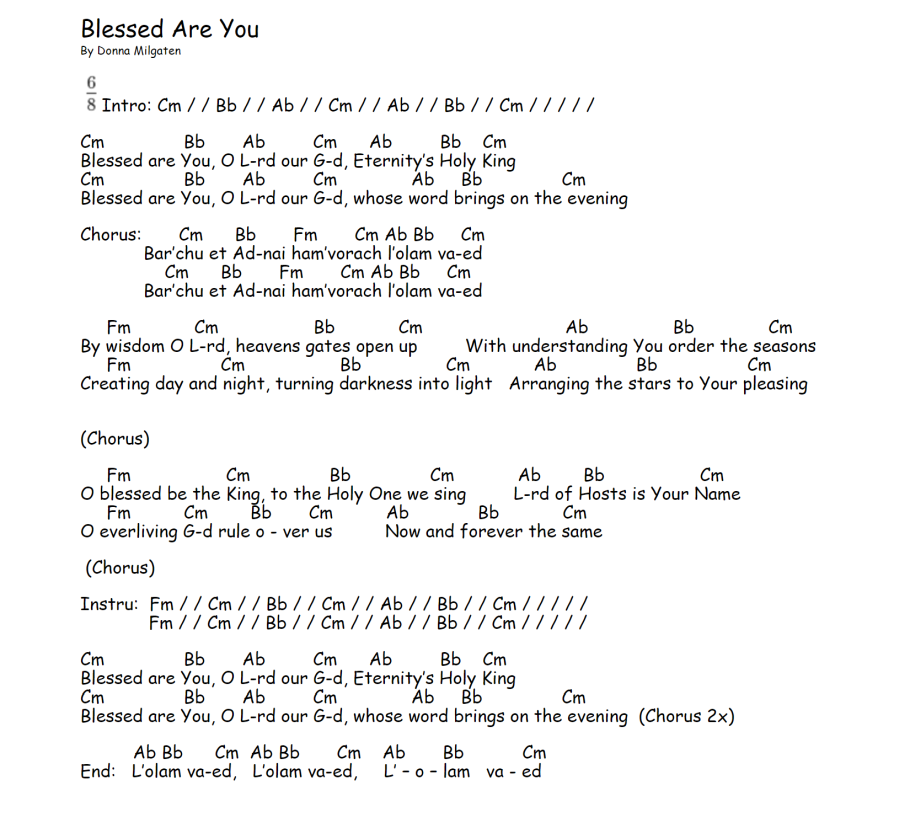 guitar chords for blessed be your name