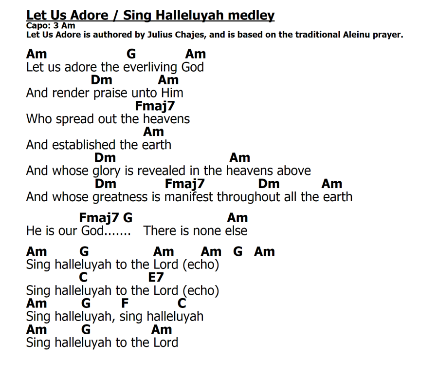 Praise and Worship Chords & Lyrics - Unmoved Mover (page1)